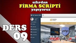 85-Php Dersleri - B�l�m 09- Pdo Y�netim Panelli Porto Firma Scripti Site Ayarlar? y�netim mod�l�-01